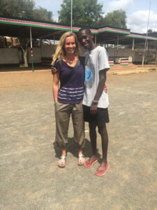 Ken and Cass at his track in Nakuru, Kenya