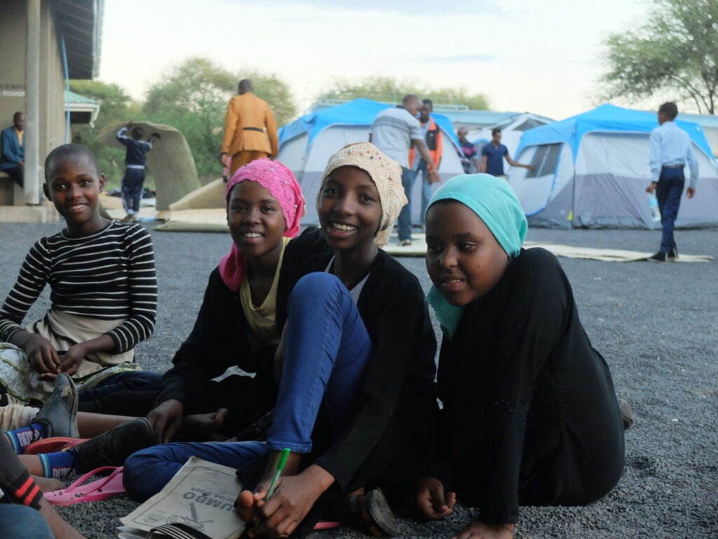 Students wait with excitement for activities to kick off