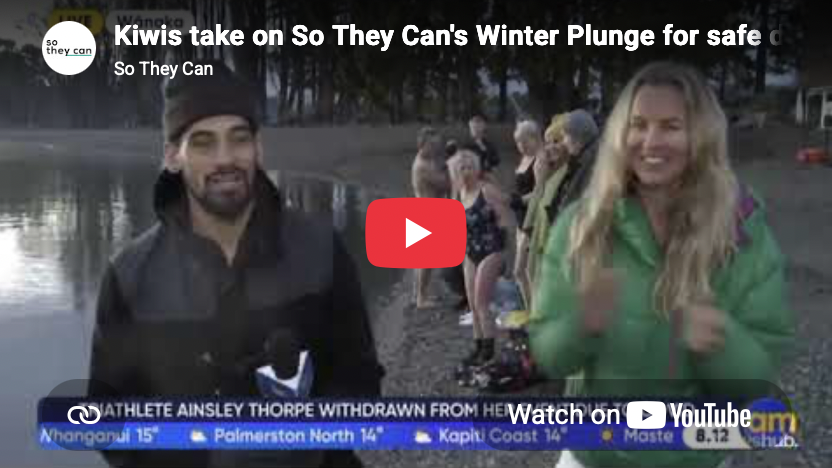 Winter Plunge on The AM Show, New Zealand