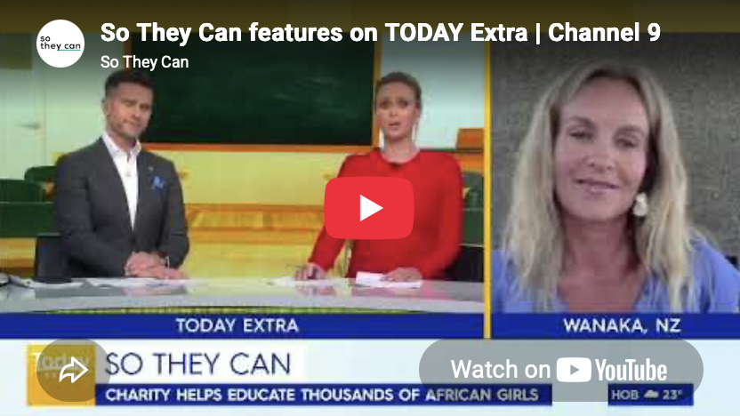 The Importance of Girls Education - featured on TODAY Extra, Channel 9