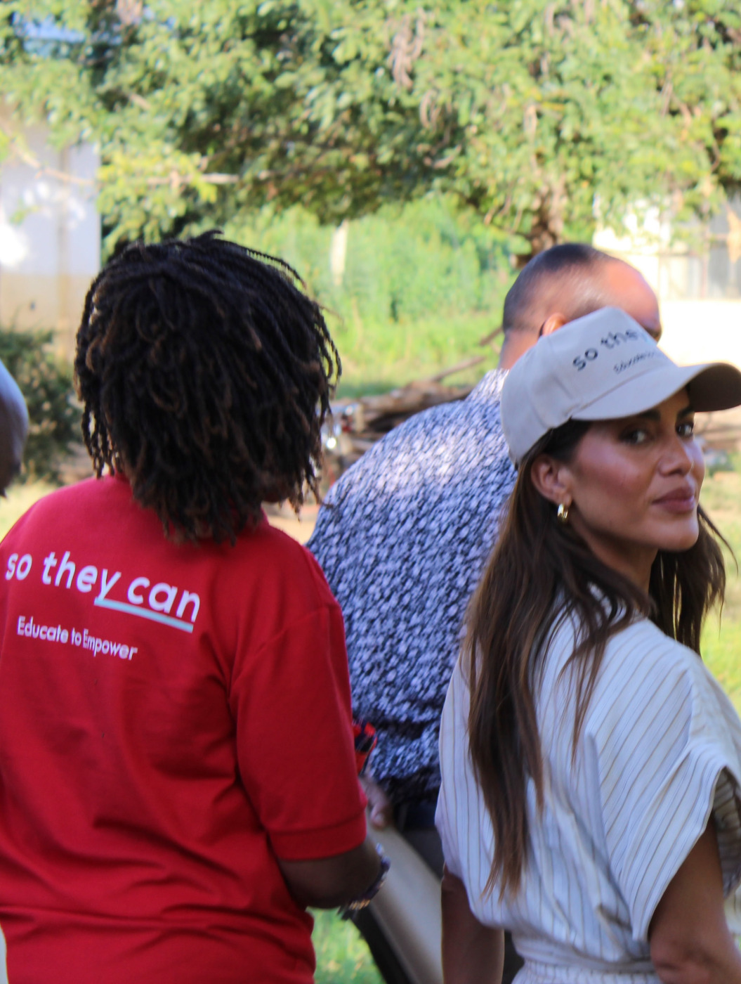 Camila Coelho visiting So They Can in Tanzania