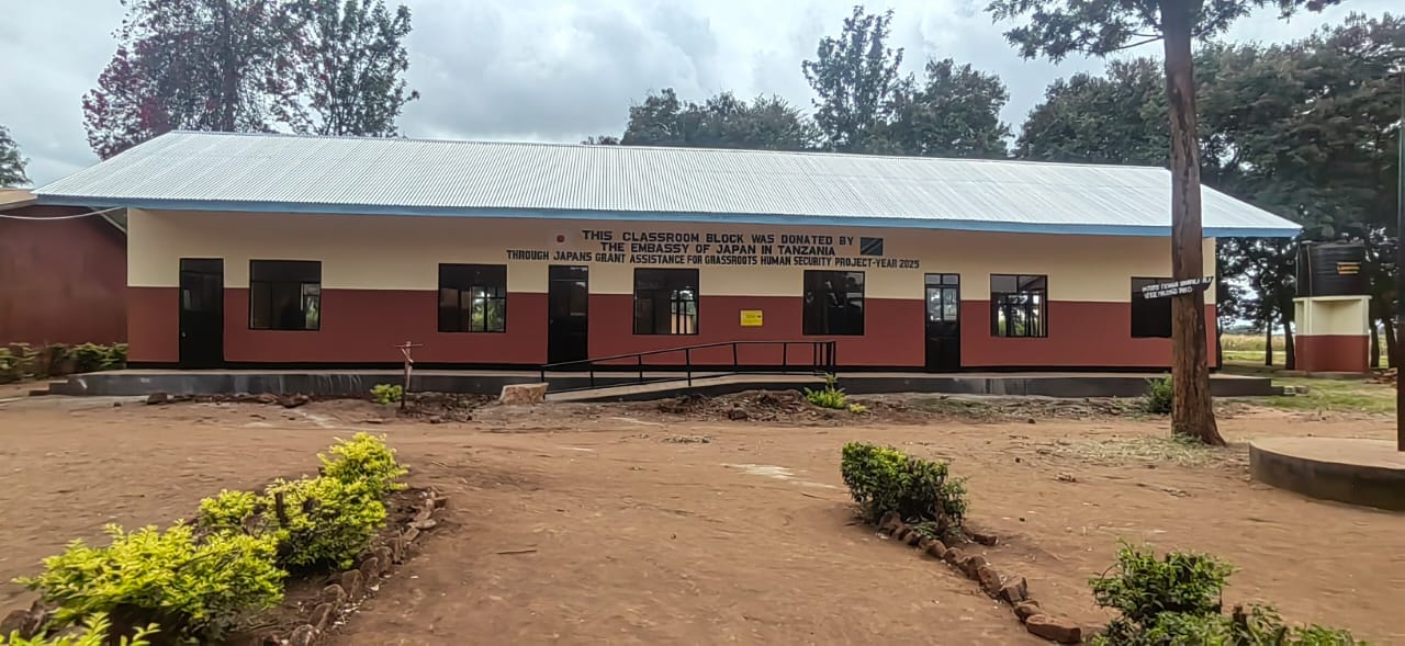 New classroom block at Orng’adida Primary School