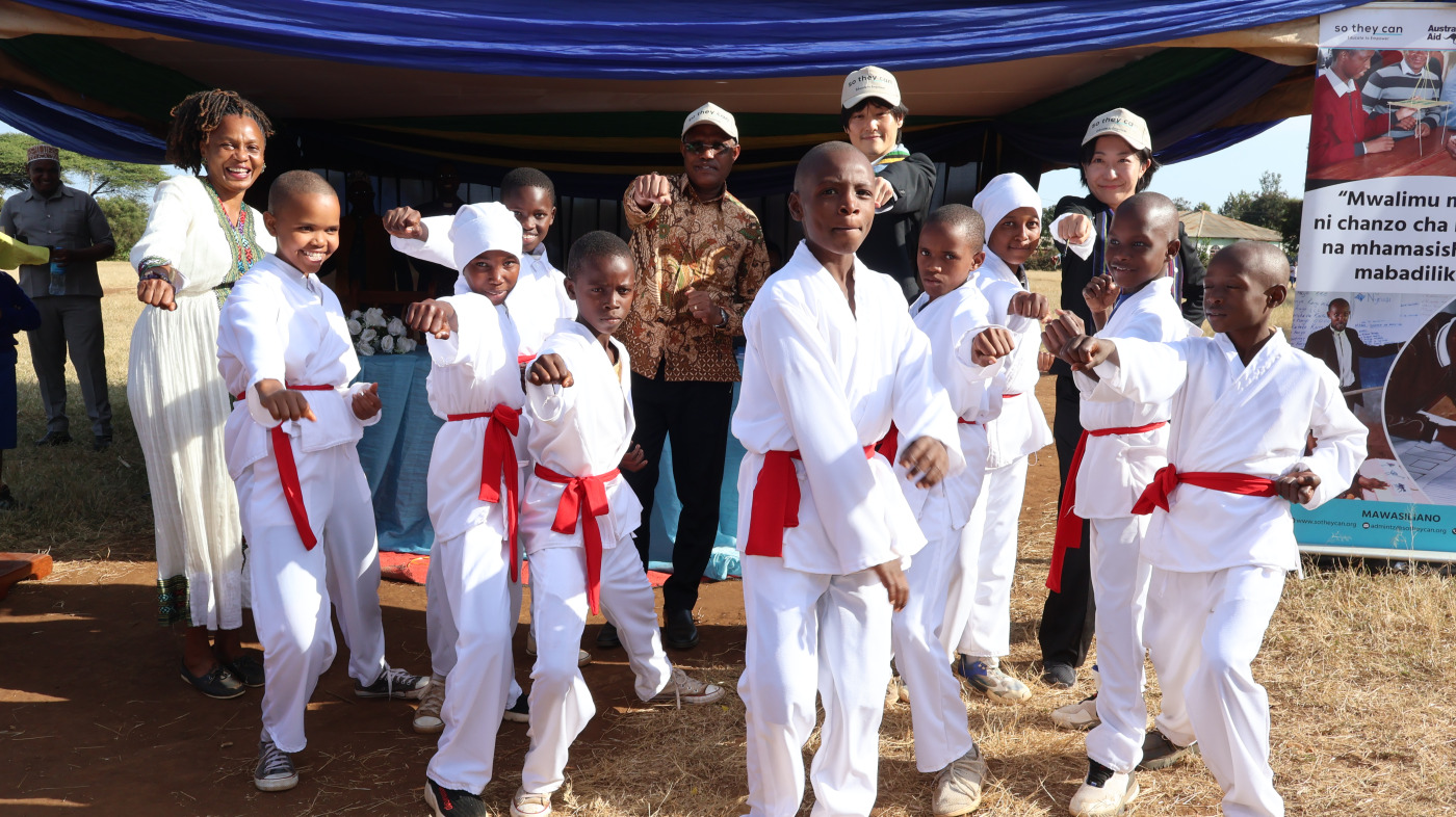 Handover ceremony at Orng’adida Primary School