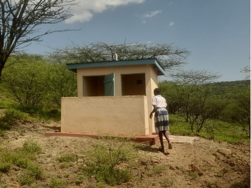 Girls toilet block at Nakoko Primary School